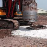 Bore Piles Drilling Single Cut Rock Bucket DF30 Bullet Teeth Post Hole ISO9001 for sale