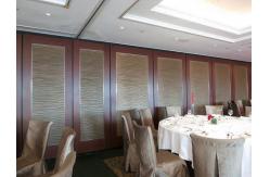 China Restaurant Folding Sound Proof Partitions with Sliding Track Wheels / Aluminium Frame supplier