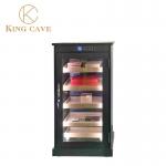 China High End Cedar Wood Electric Cigar Cooler With Locker Cigar Humidor Cabinet for sale