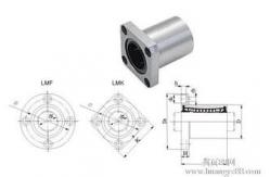 China Round Flange Linear Motion Bearings With Linear Shaft LMF20UU IKO 20 × 32 × 42mm supplier