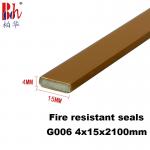 Hard PVC Shell Heat Resistant Seal Fireproof Intumescent Sealing for sale