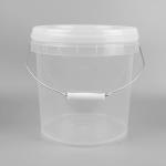 10L Customized Clear Plastic Toy Buckets Plastic Beach Pails With Lids for sale