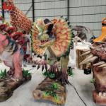 Theme Park Dinosaur Park Rides , Artificial Walking Dinosaur Rides for sale