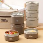 Insulation Metal Bento Lunch Box 550ml Stackable Lunch Box PP for sale