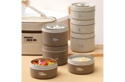 China Insulation Metal Bento Lunch Box 550ml Stackable Lunch Box PP supplier