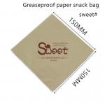 Square PE Coated 55gsm Wrapping Paper Bag For Burger for sale
