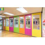 Commercial Temporary Office Acoustic Room Dividers Melamine Surface 4m Height for sale