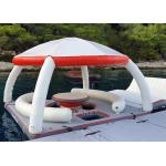 Water Play Equipment Inflatable Floating Platforms Inflatable Water Floating Island With Tent For Leisure Time for sale