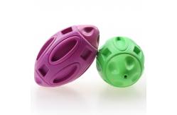 China Dog Toy BallTough Squeaky Interactive Pet Toy Aggressive Chewers Made of Natural Rubber supplier
