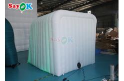 China Inflatable Club Portable 360 Lighted Photo Booth Enclosure Inflatable Cube Backdrop supplier