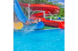 China Commercial Swimming Home 1 Shaped Private House Inground Pool Slide Fiberglass supplier