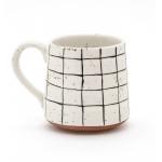 Ceramic Mesh European American Style White Mugs 5-3/4X4X4-1/4 8OZ Food Safety Glazed All for sale