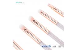 China 5pcs Eye Synthetic Hair Makeup Brushes With Plastic Handle supplier