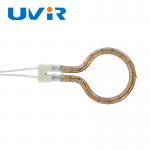 Ring Shape Tube Quartz Infrared Heating Lamp , Gold Coating Heater Lamp 100-7600W for sale