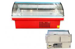 China Butchery Equipment Meat Display Cooler R404a Deli Refrigerated Showcase supplier