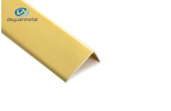 China Extruded L Shaped Aluminium Edging Strip 13mmx2mm 6063 T5 Alu Trim Angle supplier