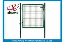 China Customized Dark Green Welded Mesh Fence Gate For Private Yard and Garden supplier