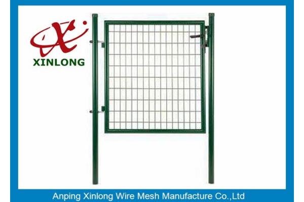 Beautiful Design Welded Fence Gate Iron Wire Material Convenient Installation