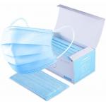Non Woven Fabric Disposable Face Mask 3 Ply Single Use For Public Place for sale