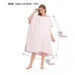 Custom Logo Embroidery Adult Hooded Towel Surf Microfiber Poncho Towel Beach Changing Towel Beach Poncho for sale