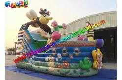 China Bee Commercial Inflatable Slide With Full Printing , inflatable slip and slide supplier
