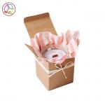 Brown Kraft Candle Boxes Recyclable Feature Customized Service for sale