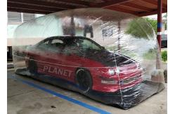 China Transparent PVC Dustproof Inflatable Car Garage Tent supplier