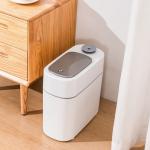 Large Capacity Household Bathroom Narrow Slit Spray Anti-bacterial Induction Induction Smart Plastic Garbage Can for sale