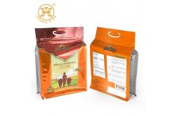 China Eight Side Seal Printed Portable Ziplockk  5 Kg Rice Bag Transparent supplier