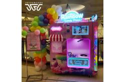 China Flower Shapes Cotton Candy Floss Vending Machine Full Automatic Commercial Use supplier