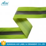 100% Polyester Ribbons Reflective Safety Tape Single Sided With Offer Printing for sale