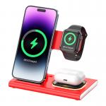 Wireless 3 In One Foldable Charger For Phone Watch Earphone Print Logo for sale