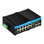 Industrial Managed POE Switch 802.3bt 90W 2.5G Fiber Uplink 8 Port Gigabit Hardened Network for sale