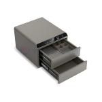 Fingerprint Recognition Steel Luxury Secure Jewelry Box Auto Open Jewelry Security Box