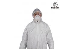 China Spp Pe Non Woven Disposable Protective Coverall For Basic Industry Power supplier