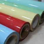 Anti Scratch PVC Glossy Film Solid Color PVC Decor Film For Membrane Press for sale