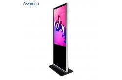China OEM Black Floor Stand Digital Signage Kiosk 65 Inch Multi Functional supplier
