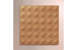 China Acoustic Cork Wall Tiles with Geometric Surface, Customized Shape supplier