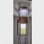 Elegant Circular Glass Elevator | High-Rise Residential Lift for sale