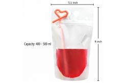 China Restaurant Party Liquid Packaging Pouch 160z 32oz With Handle supplier