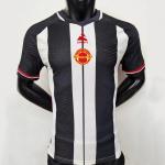 Black Red Stripe Football Soccer Jersey Thailand Quality 100% Polyester For Men for sale