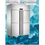 1300L Commercial Kitchen Freezer Dual Temperature Refrigerator Freezer Rustproof for sale