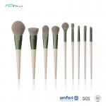 Wood Handle Powder Foundation Blush OBM 12pcs Beauty Care Cosmetic Brush for sale