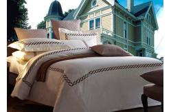 China Home / Hotel Modern Duvet Covers And Shams Embroidered 4 Pcs Patten Customized supplier