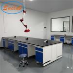 2022 Professionally Customized Made Lab Bench Blue/ Grey white Chemical Resistant Lab Tables Work Benches Manufaturers for sale