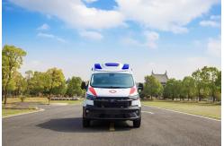 China 85kw Engine Power Emergency Ambulance Car With Rear Drum Brake System supplier
