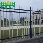 2.5m Powder Coated Tubular Fencing Home Garden Black Top Sharp for sale