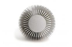 China Electrophoretic Radiator Aluminum Heatsink Extrusion Profiles Sand Blasting supplier