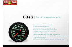 China Easy Installation Oil Temperature Meter / Electric Oil Temp Gauge With Alarm supplier