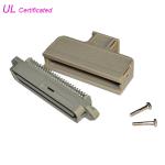 Tyco 180 Degree Male Centronic Solder 50 Pin Connector With Plastic Cover Certificated UL for sale